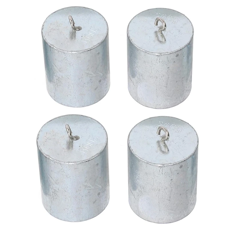 Alibration Weights 200 G, Chromeplated Steel 4 Pcs. Double Hook Weights Accuracy Of ±2% In Scale Testing Class