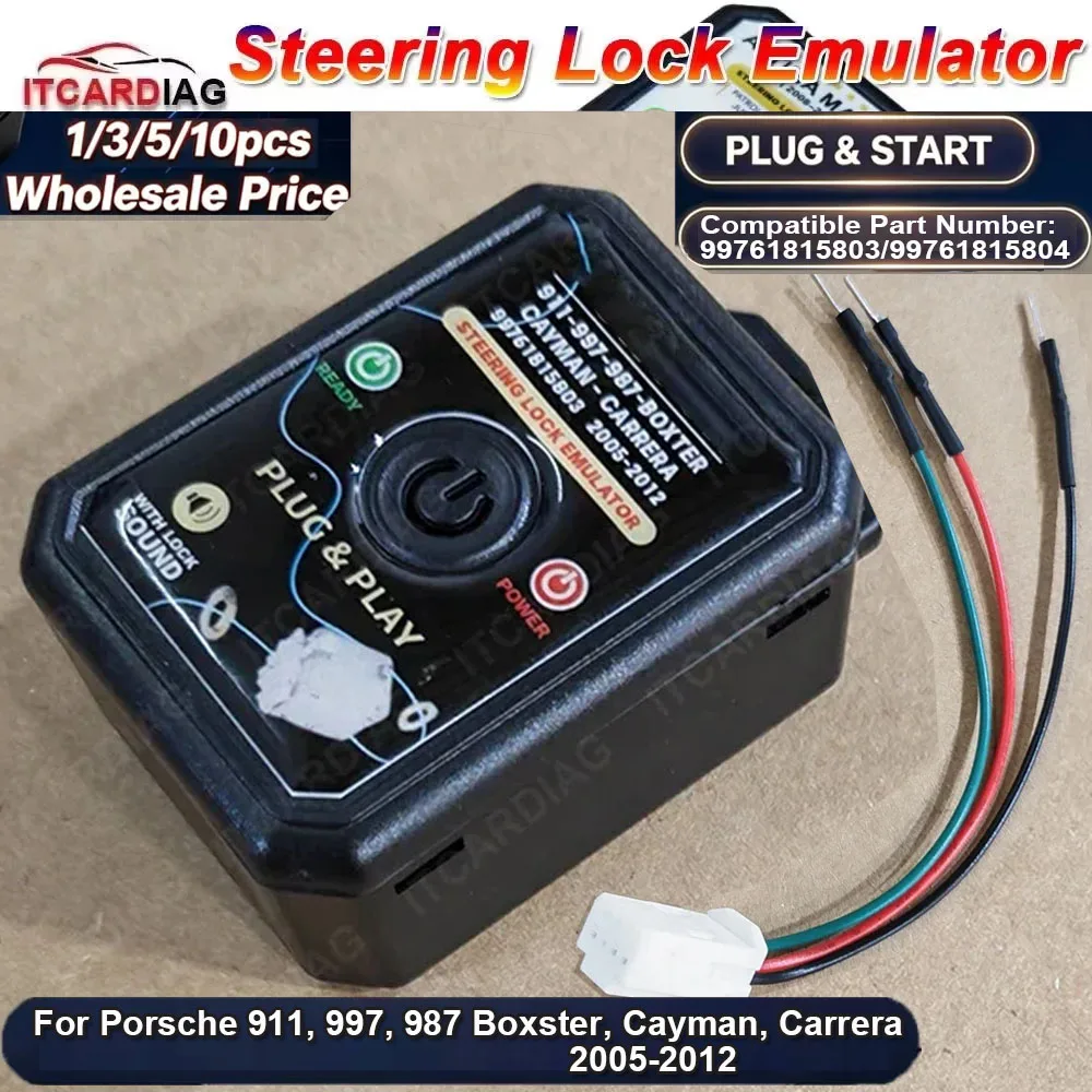 Steering Lock Emulator for Boxster Cayman Carrera 2005-2012 Simulator For Porsche 911 997 987 with Sound No Programming Required