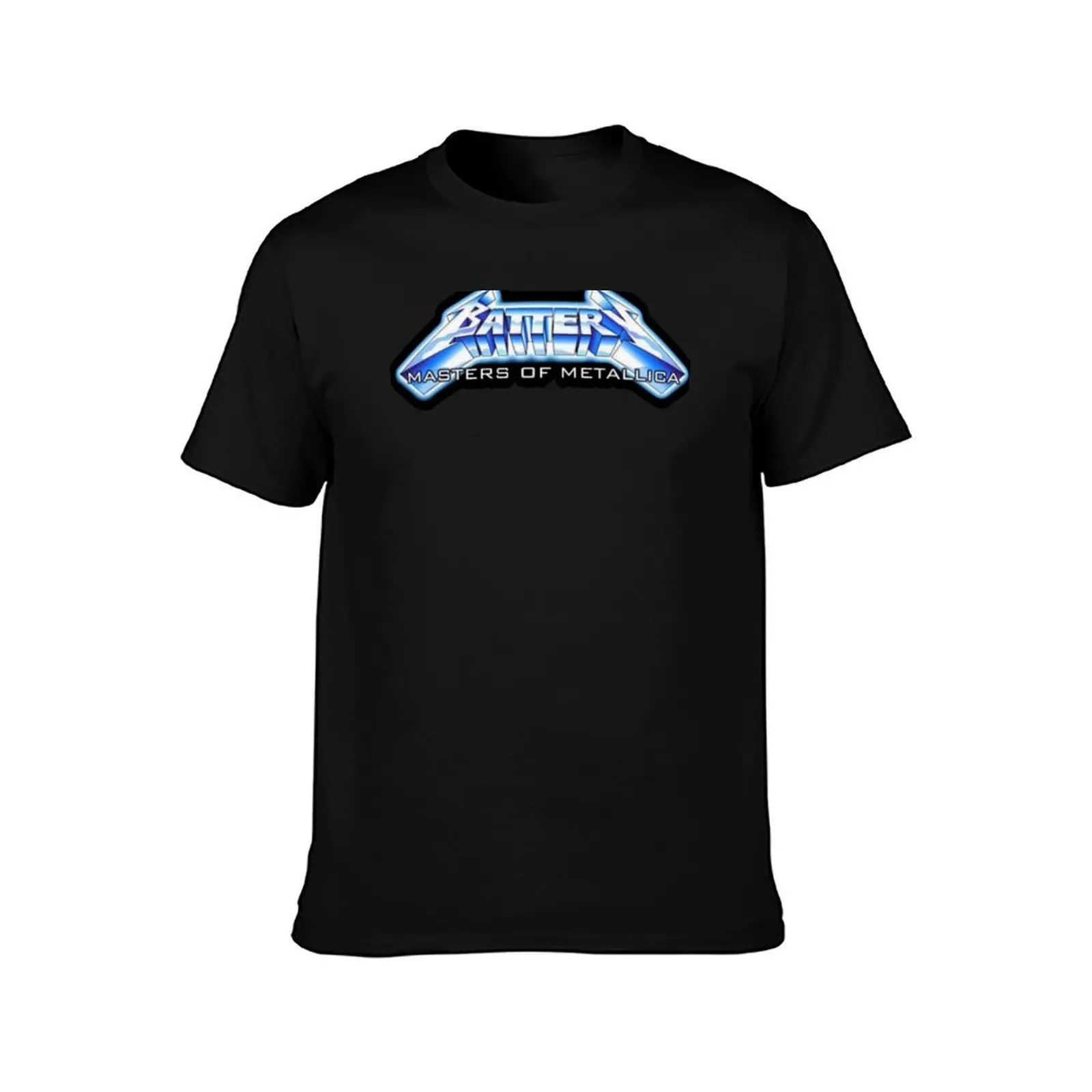 Classic Battery Blue Logo T-Shirt Breathable Gym Short Sleeve T-Shirt