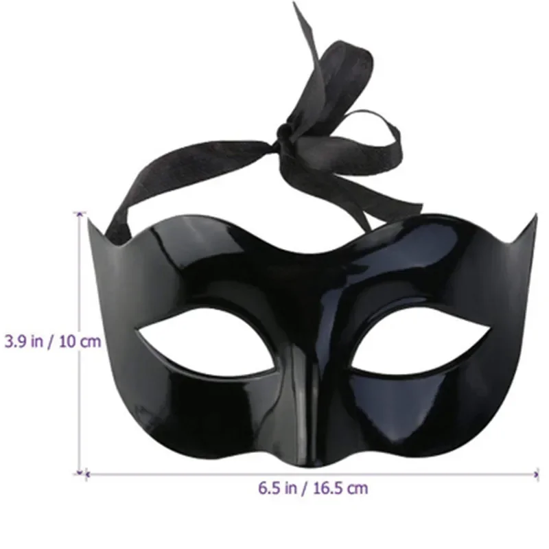 Fashion Women Man Half Face Party Dance Mask Masquerade Glossy Mask Solid Color Party Cosplay Dance Costume Party Suppliers