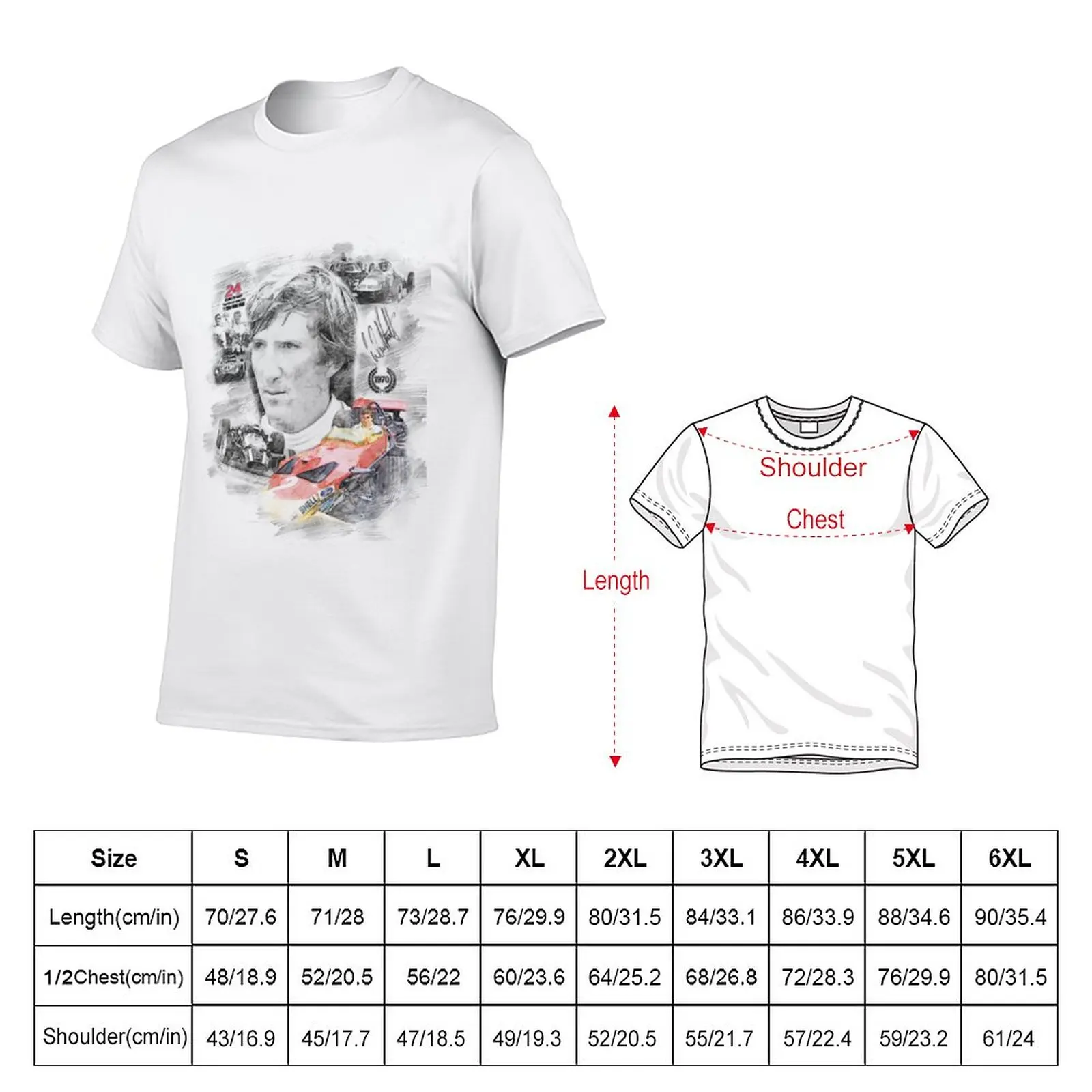 Jochen Rindt T-Shirt anime clothes summer tops plain t shirts men