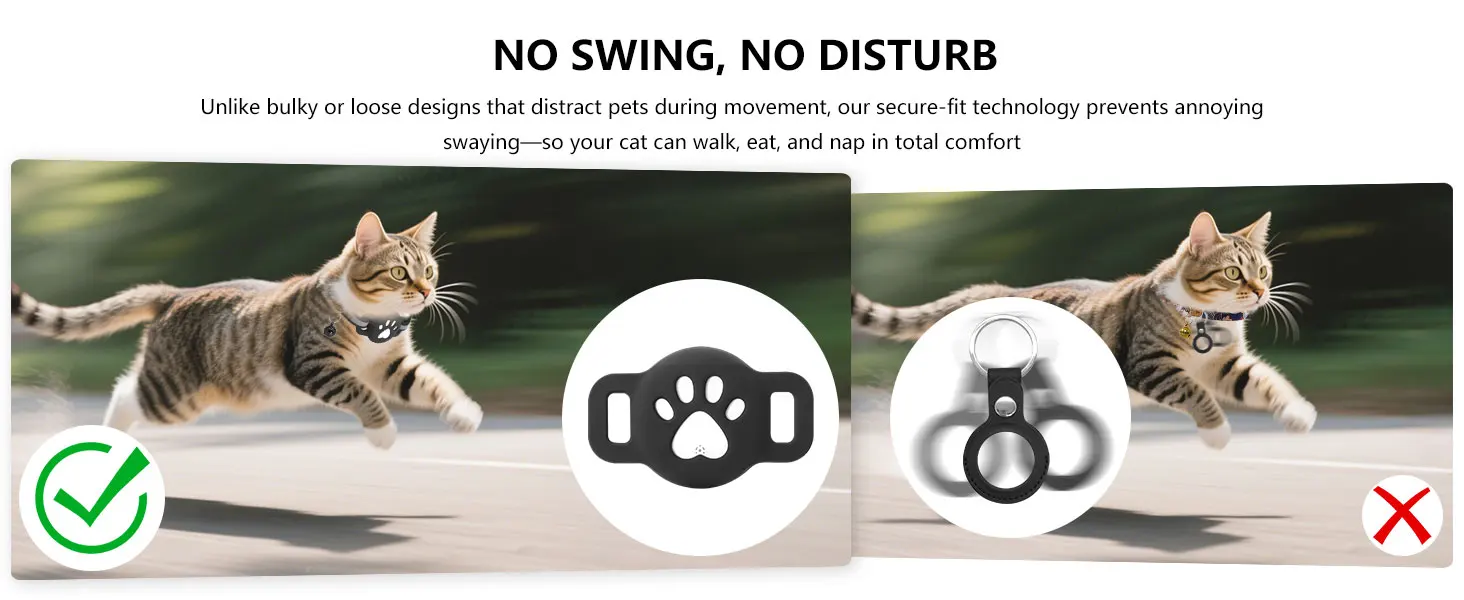 Bluetooth-Tracker kompatibel mit Google Find My (nur Android), Tracker für Haustiere, Katzen-Standort-Tracker mit Halterung, Katzenhalsband – Detail 5