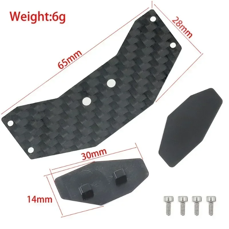 Ala trasera RC de fibra de carbono, ala trasera RC para 1/24 Losi Micro-B 2WD Racing Buggy, piezas de mejora