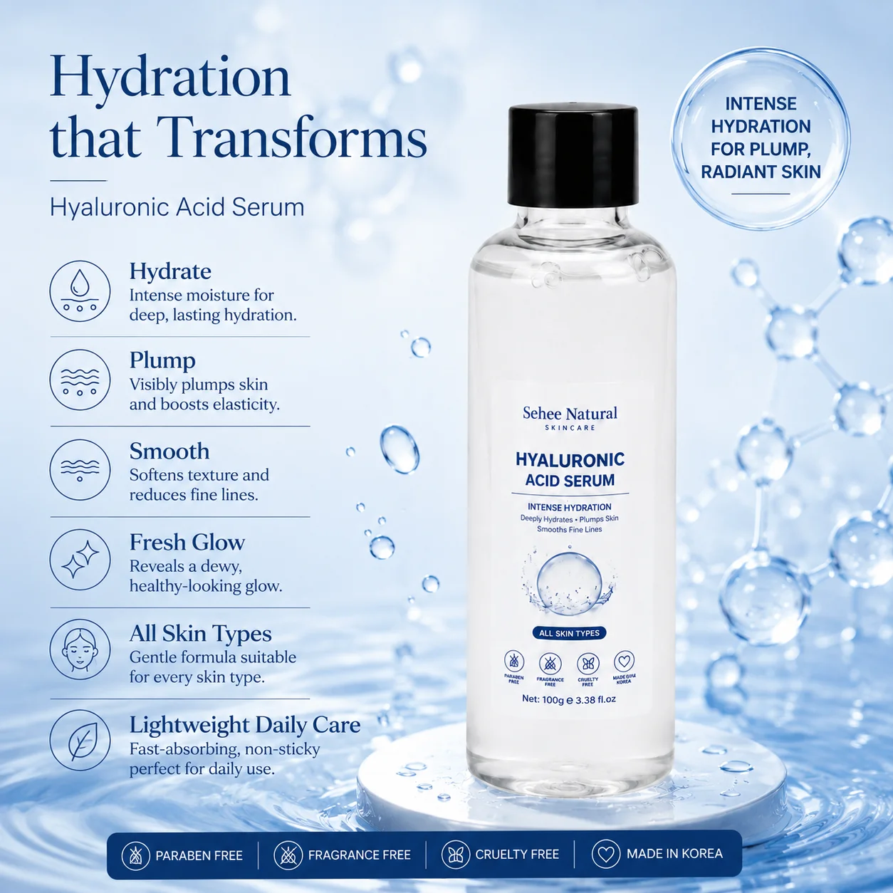 Pure Hyaluronic Acid Facial Se - Hyaluronic Acid Facial Serum 评论和价格