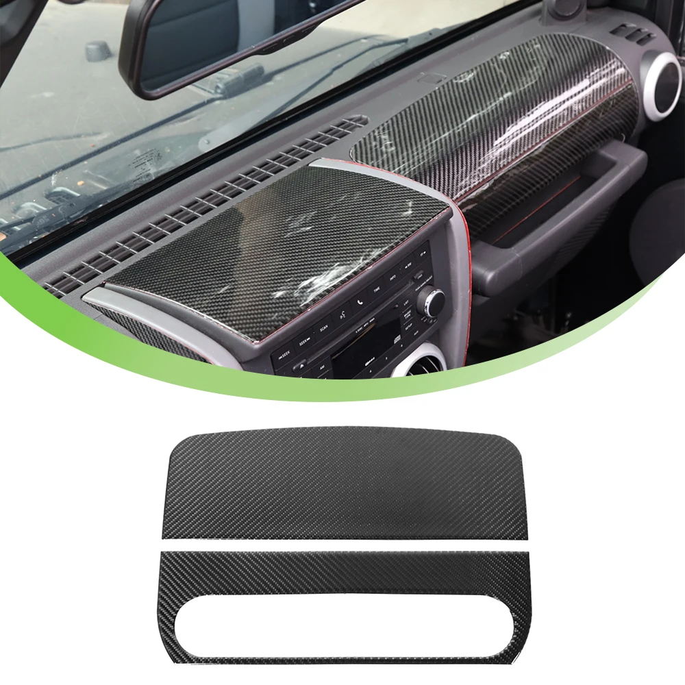 Car Front Co-Pilot Armrest Panel Decoration Cover Trim for Jeep Wrangler JK 2007 2008 2009 2010 2/4-Doors Interior Accessories