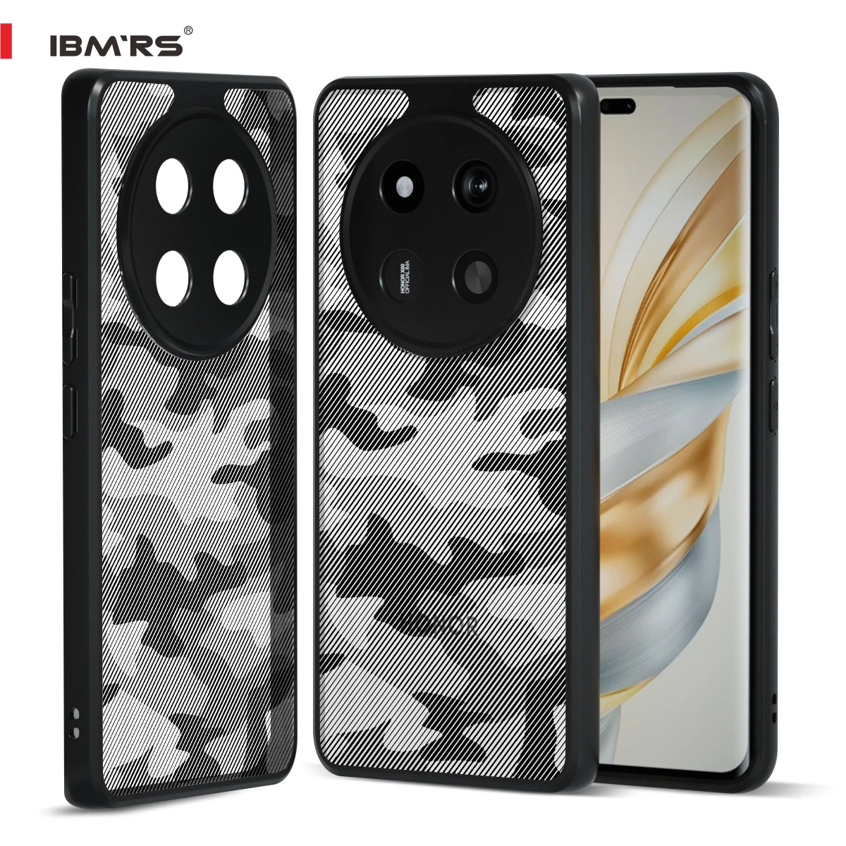 

IBMRS Camo Case for Honor Magic7 Lite, Anti-Yellowing Shockproof Cover, Anti-Scratch & Anti-Fingerprint Clear Back