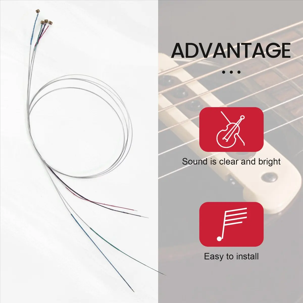 T34C 4pcs A Set of Violin Strings E-A-D-G Core Steel+ Wound Exquisite Stringed Musical Instrument Parts Accessories