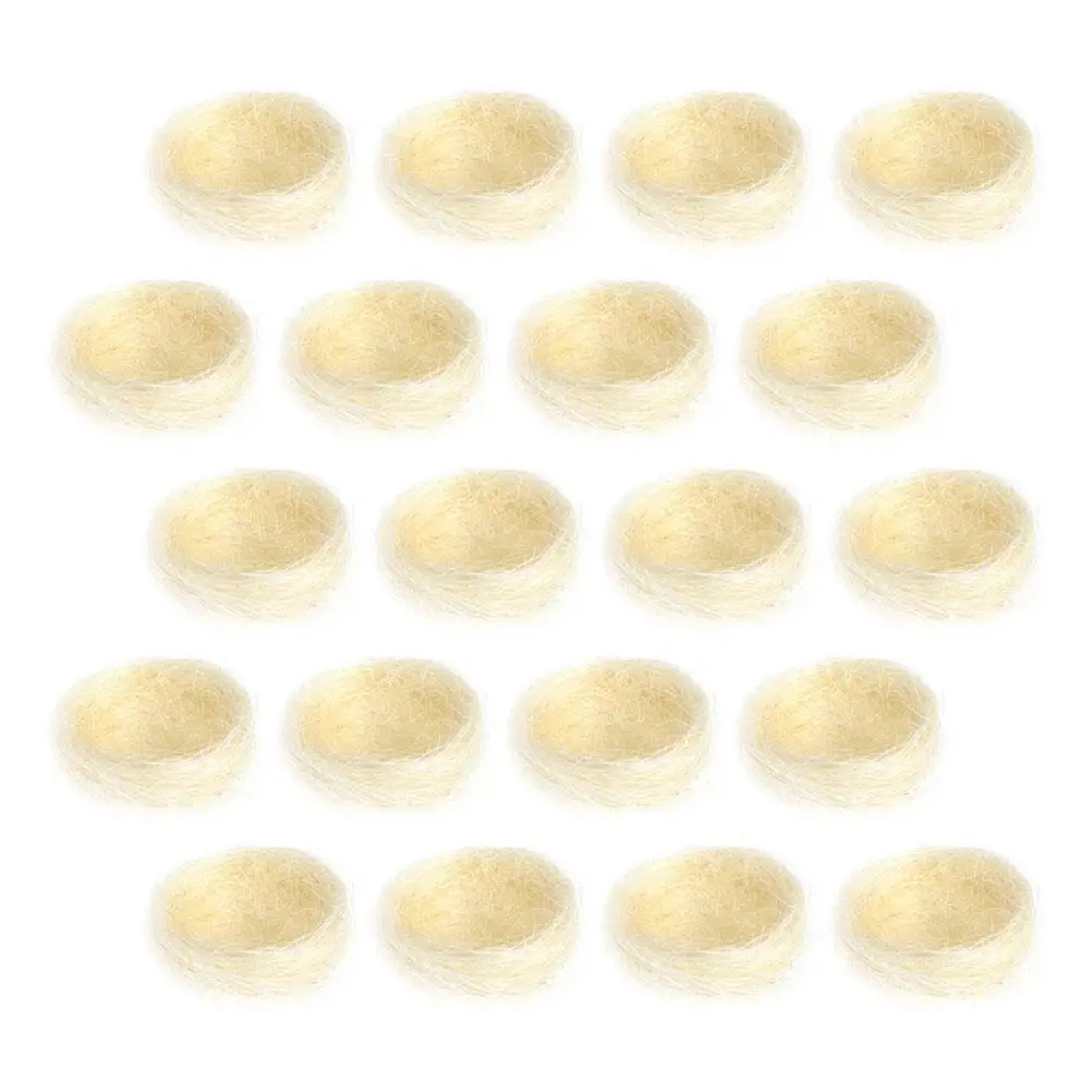 

20 Pcs Bird Nests Silk Material Party Wedding Easter Home Office Outdoor Gardening Photography Prop Lightweight Items