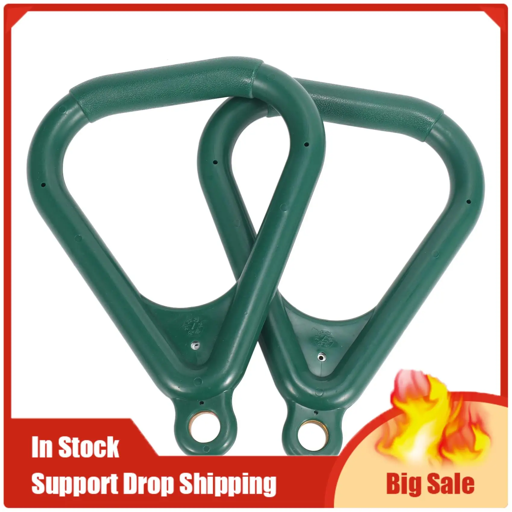 A35F جديد 2 قطعة ترابيز حلقة سوينغ مجموعة Playset ملعب ترابيز بار الغابة رياضة قرد بار حلقة كبيرة شبه منحرف حلقة