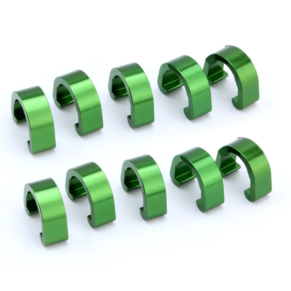 

10pcs U Shaped Cable Clips Aluminum Alloy Lightweight Reusable Bike Line Fixing Clamps For Road Bikes Durable Brake
