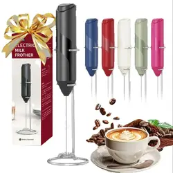 Electric Milk Frother Portable Mini Handheld Fast Foamer Coffee Cappuccino Whisk Mixer Portable Coffee Frother