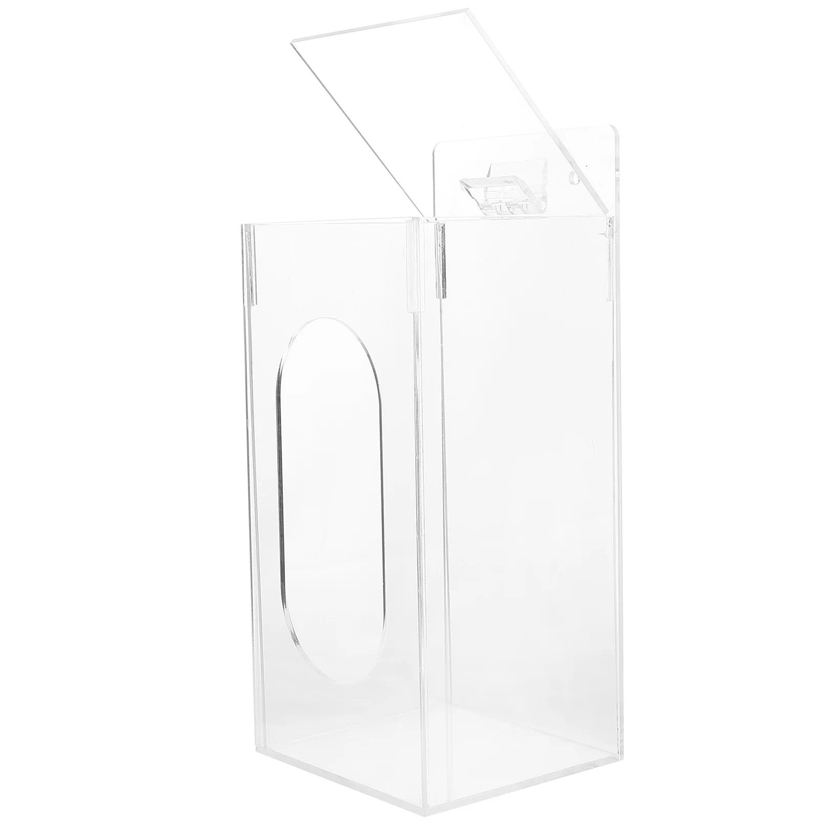 

Wall-mounted Glove Storage Rack Holder Dispenser Clear Acrylic Case Disposable Face Holders