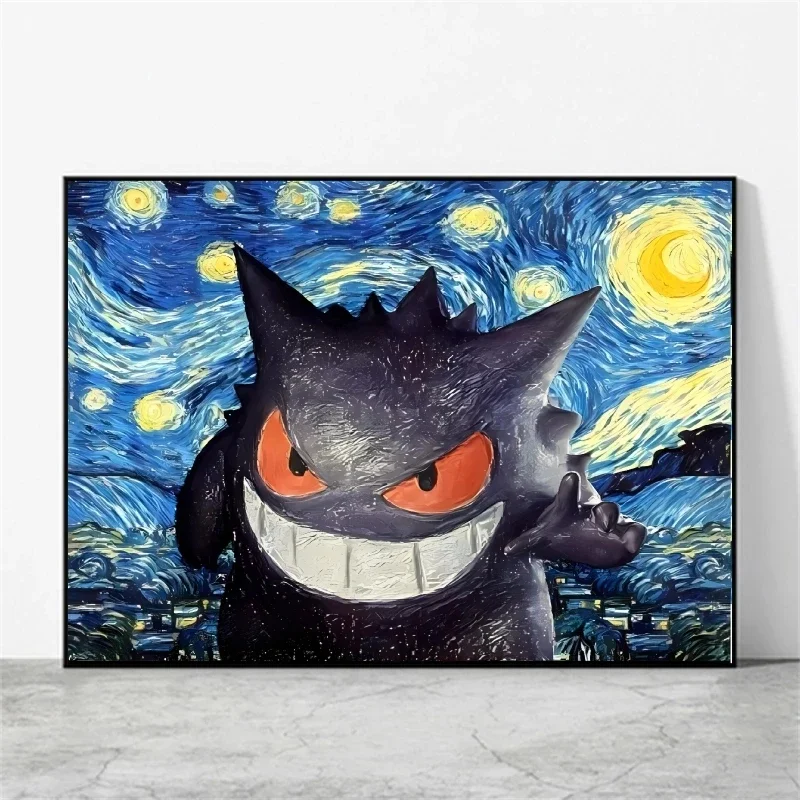 1pc Canvas Artwork Painting Pokemon Poster Prints Modern Home Bedroom Decoration Wall Art