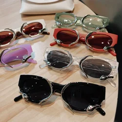 Women Y2k Sunglasses with Snakes Fashion Vintage Oval Men's Women's Shades Eyewear Retro Luxury Brand Design UV400 Sun Glasses