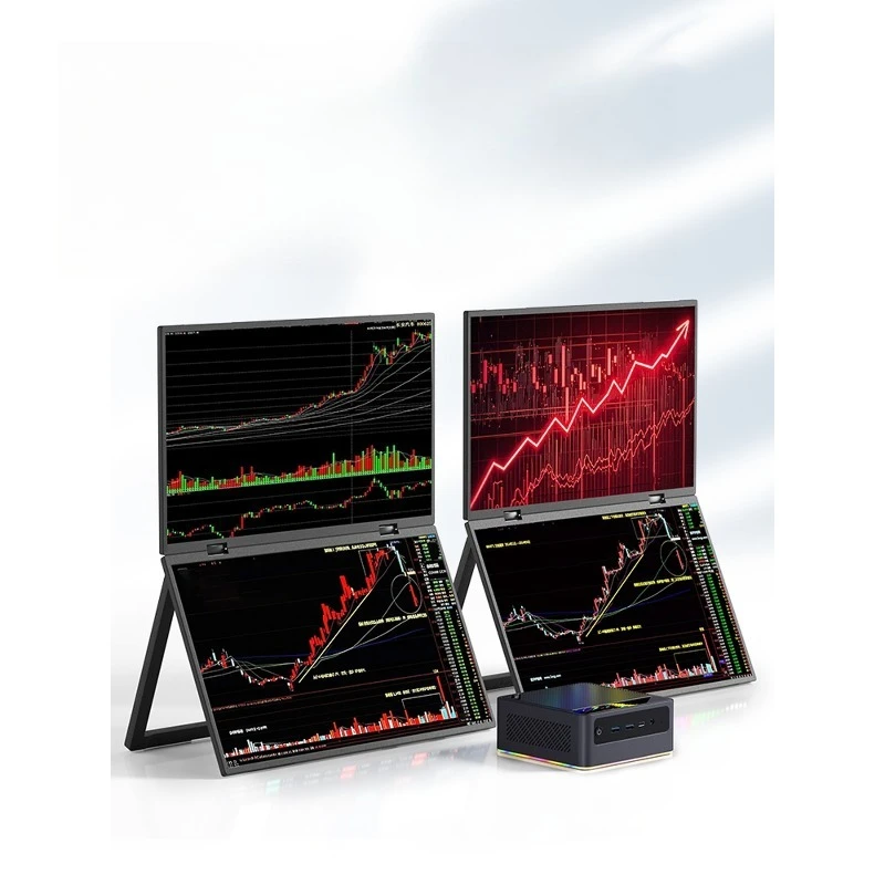Multi-screen stock trading display Four-screen dual-screen portable expansion computer secondary screen