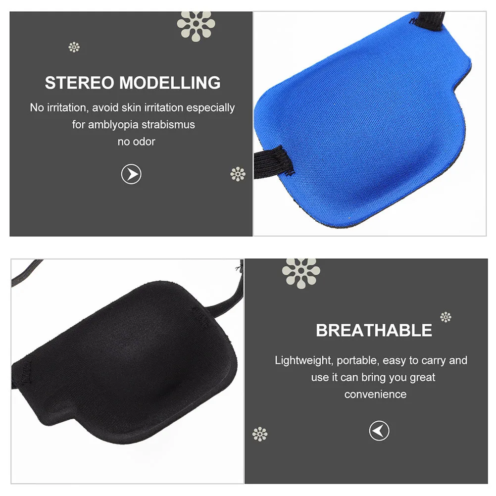 3Pcs 3D Eye Mask Compact Adjustable for Daily Use Outdoor Eye Protector Wear-Resistant Comfortable Long-Term Wearing Design