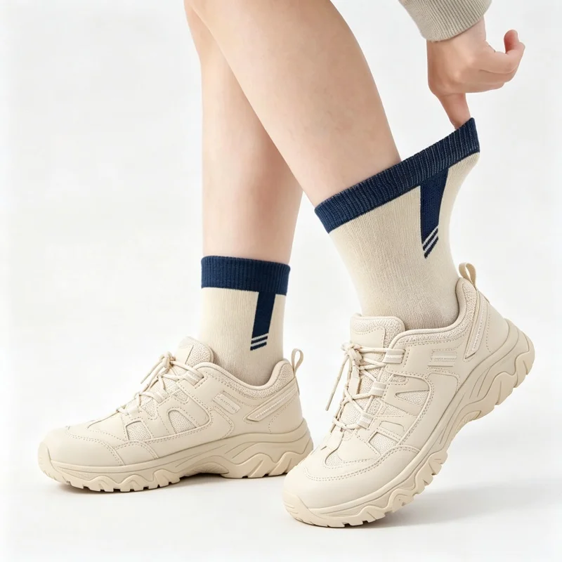 5 Pairs Kids Boys Socks Spring Autumn Cozy Sock Football Pattern Cotton Socks Kids Calf  Socks for Children