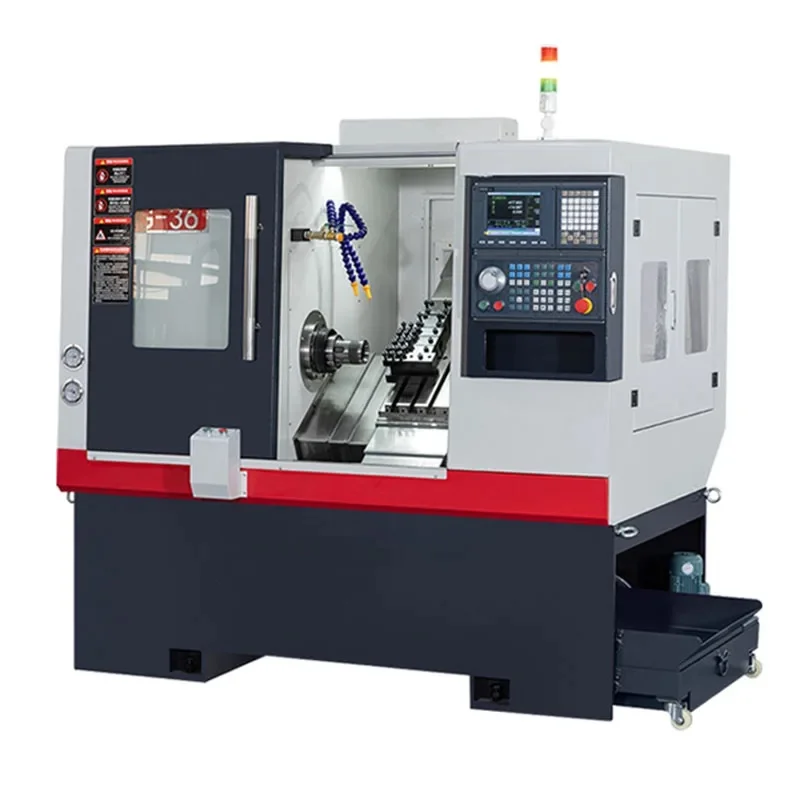 CNC 45 Degrees Slant Bed metal lathe machine