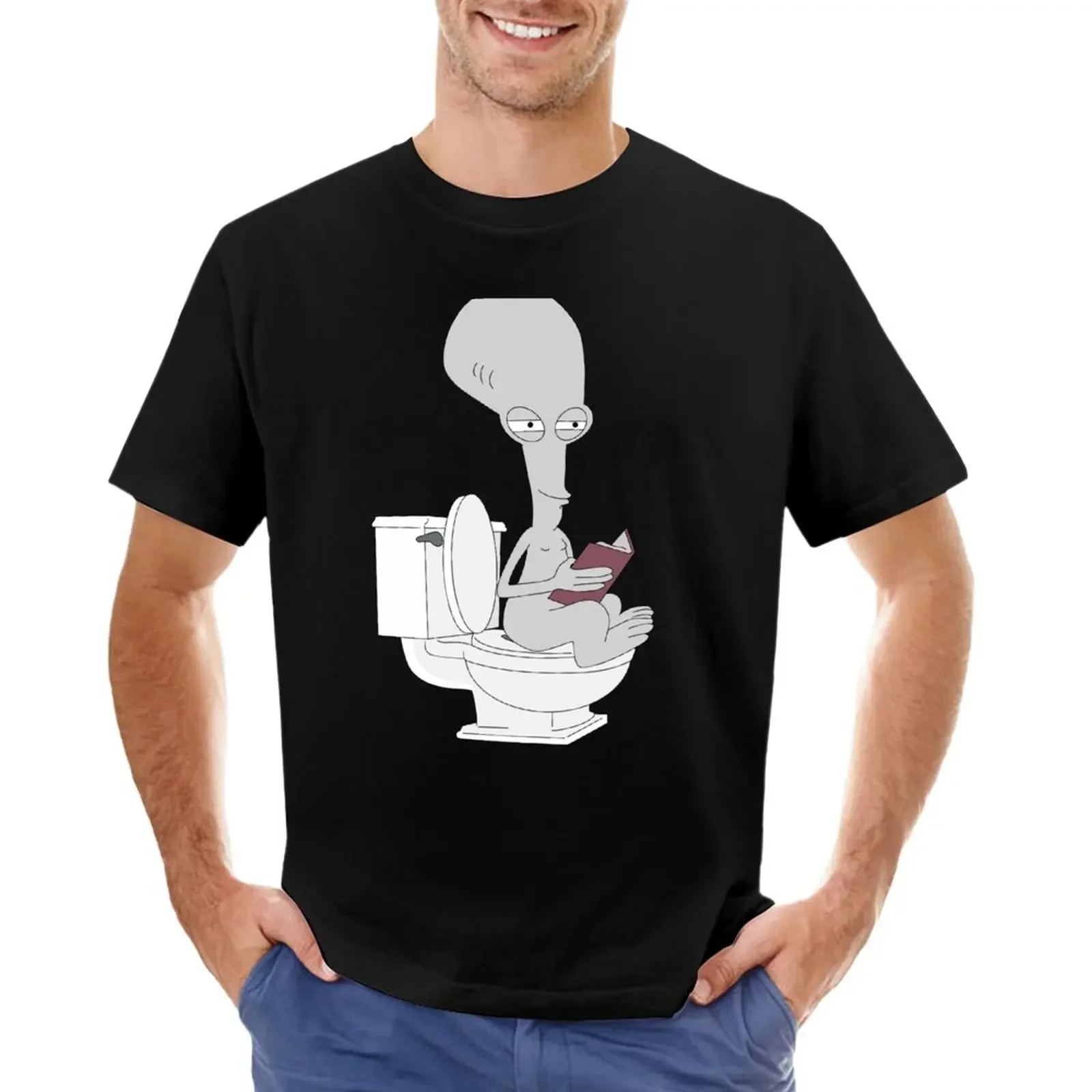 

Roger on the Toilet T-Shirt Aesthetic clothing animal prinfor boys plain t shirts men