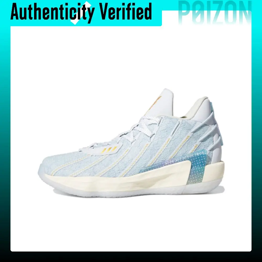 Adidas D Lillard 7 Basketball Shoes Unisex Mid Top Blue H67571