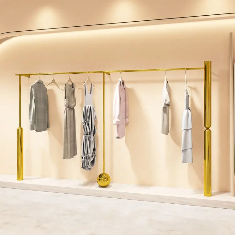 

Women's Clothing Display Rack Wall-Mounted & Floor-Mounted GuangDong Origin For Store Displays In Shopping Malls