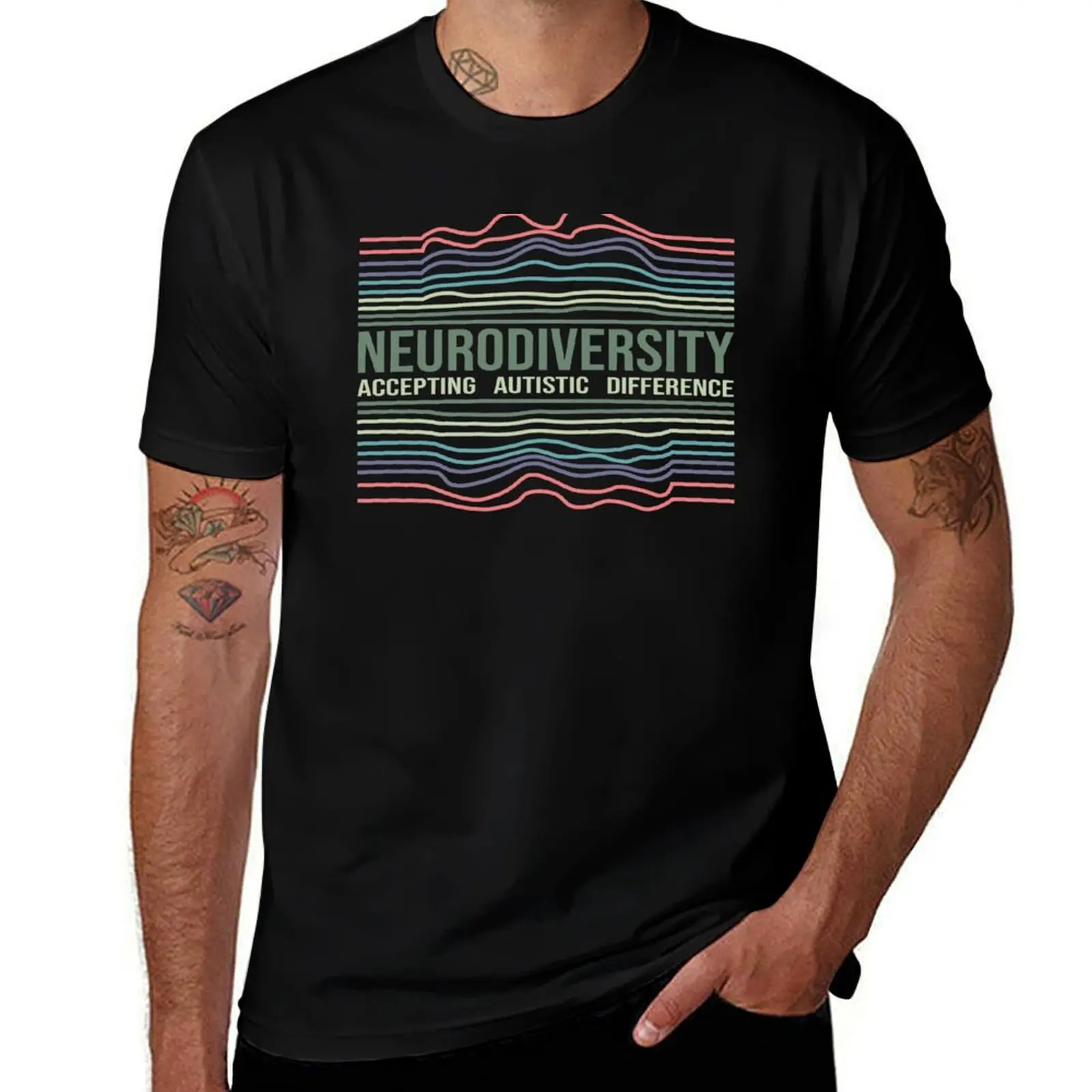 Neurodiversity - Accepting autistic difference T-Shirt Casual All Match Short Sleeve T-Shirt