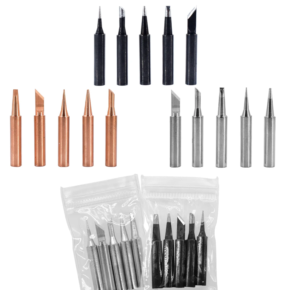 900M-T  B K I 2.4D 3C Pure Copper/Iron Soldering Iron Tips Lead-Free 936 Welding Solder Tip For Welding Equipment Soldering Hot