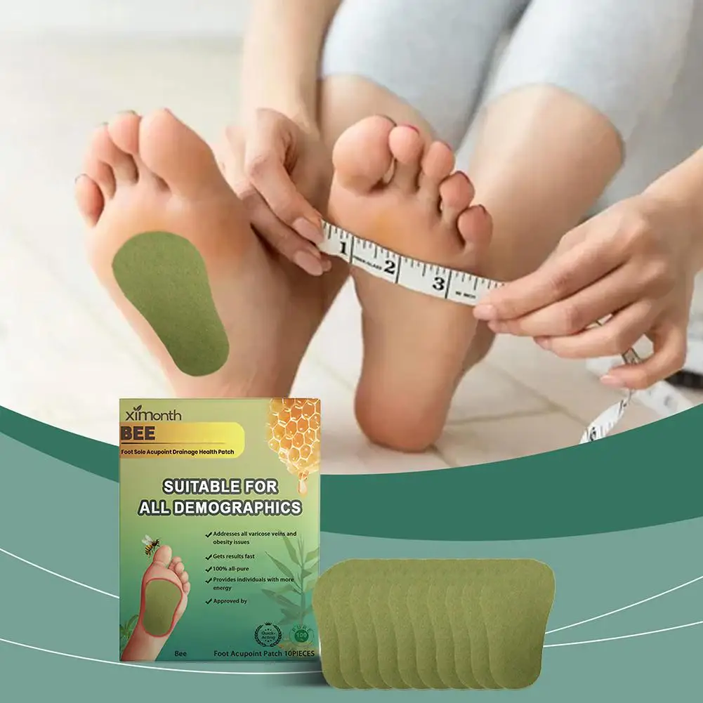 10pieces Bee Foot Patch Slimming And Shaping Deep Cleaning Of Feet Body Health Care Promotes Blood Circulation Foot Patch