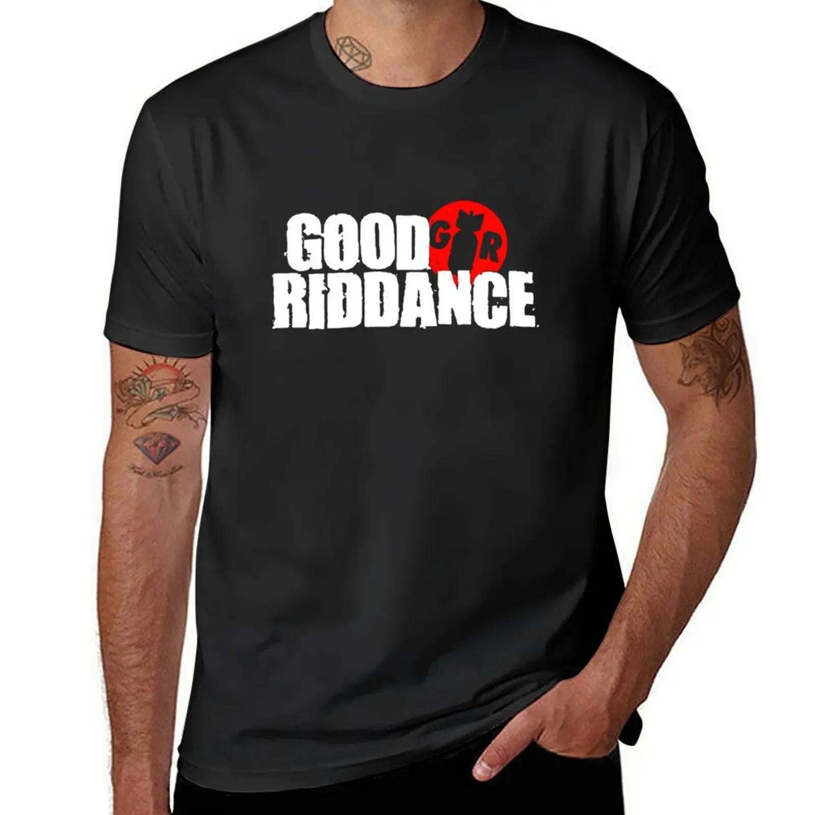 Good Riddance Band Logo T-Shirt quick-drying heavyweights summer clothes aesthetic clothes Men's cotton t-shirt