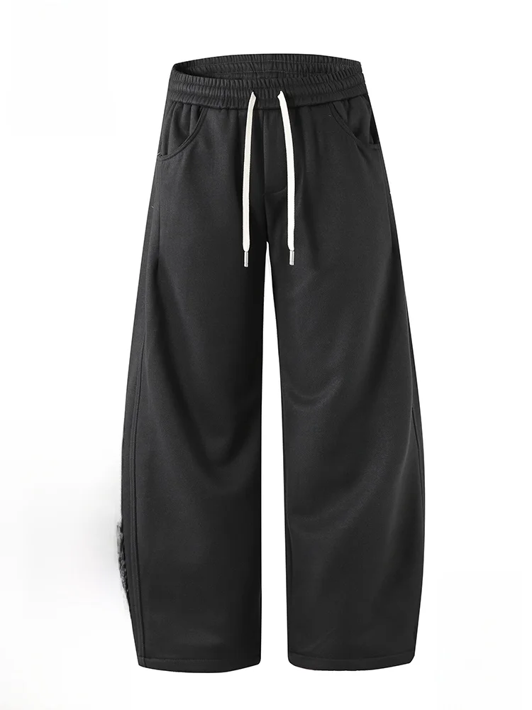 

PaulFrank Men's Fce Lined Thiened Warm Bla Sweatpants Casual Spring Sport Long Trousers mid Waist Straight Leg Pants