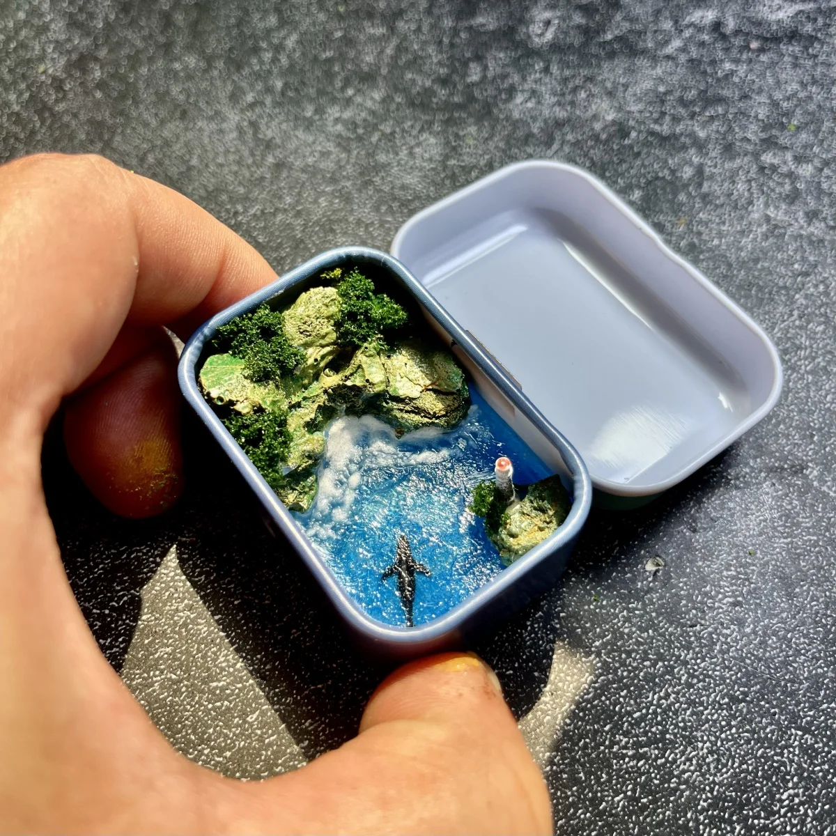 نموذج أصلي مصنوع يدويًا لمناظر طبيعية مصغرة من Shallow Bay، وديكور تمثال، وهدية، وهدية إبداعية.