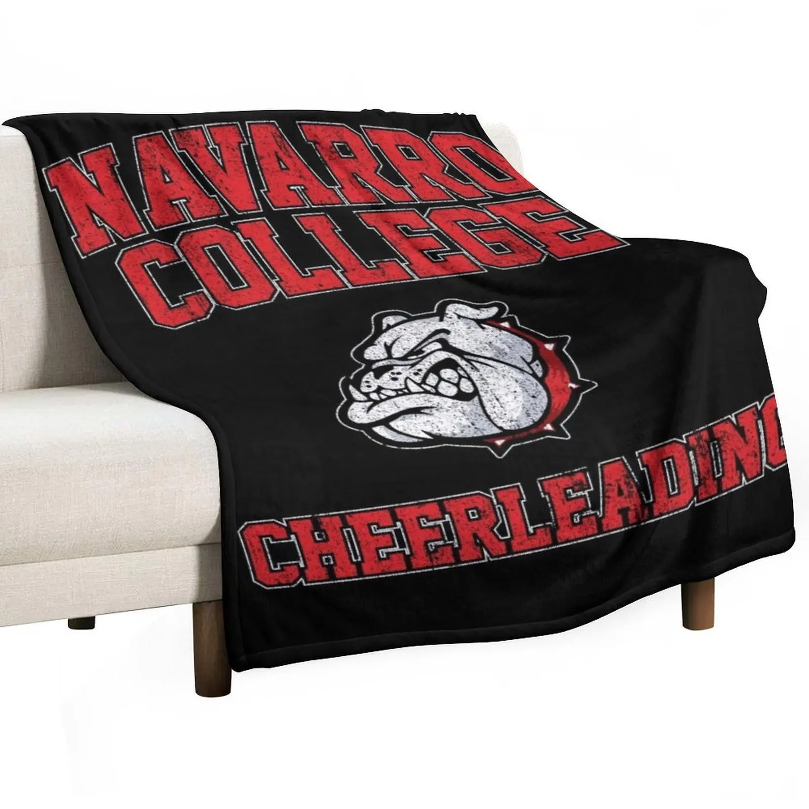 

Navarro Bulldogs Cheerleading Throw Blanket Camping For Sofa Thin warm for winter Bed Fashionable Blankets
