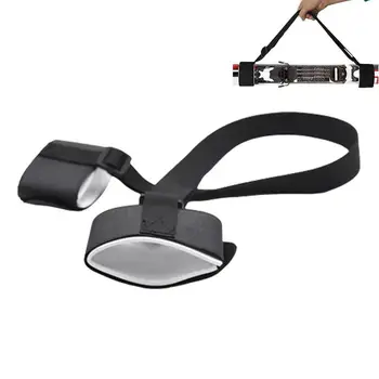 Prendedor de esqui ajustável, alça confortável para transporte de esqui com almofadas de eva para esqui, caminhadas, equitação, fotografia