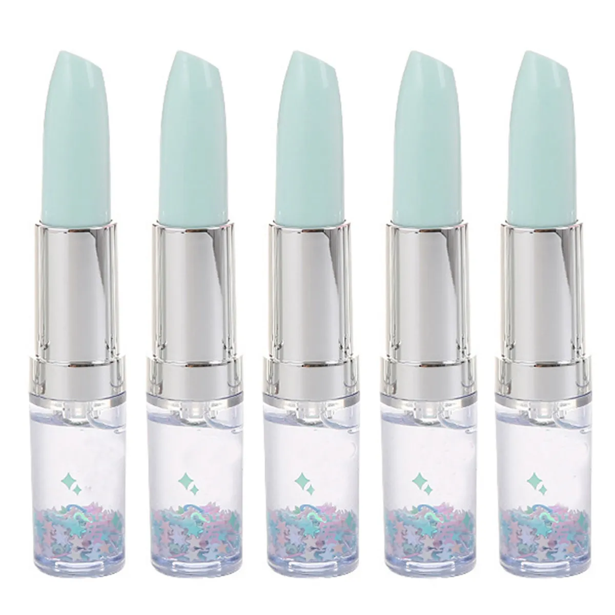 

5Pcs Fun Cartoon Lipstick Gel Pens Comfortable Grip Smooth Ink Student Stationery Set Ideal Gift for Birthday Christmas Random