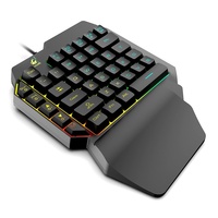 Ziyoulang K15 39 Keys One-Hand Gaming Keyboard Rgb Backlit Full Key No Impact Mechanical Feel Keyboard Support Waterproof