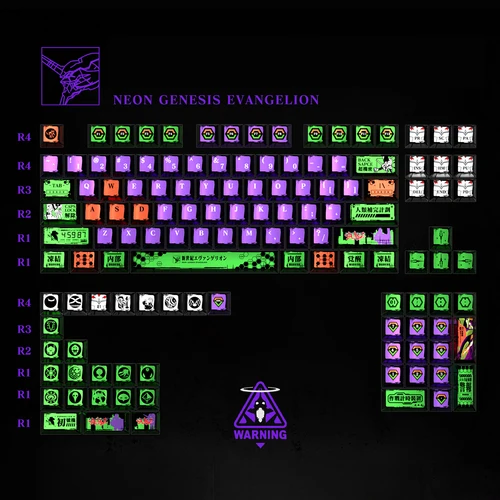 Imagen 2 del producto Teclas con revestimiento metálico de 128 teclas, perfil Cherry, sublimación de tinte de 5 lados, teclas PBT para interruptores Cherry MX, Teclado mecánico