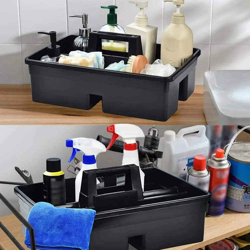 Car Maintenance Tool Storage Box With Handle 3 Compartments Repairing Tool Multifunctional Bucket Box Accessories Washing C J5E4