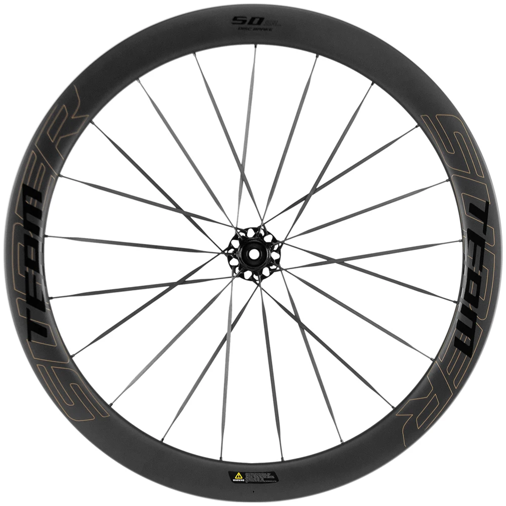 SUPERTEAM Carbon Spokes Wheels UCI Quality Carbon Rim 700C Tubeless Disc Brake Wheels Center Lock Or 6-Bolt Lock Road Cycling