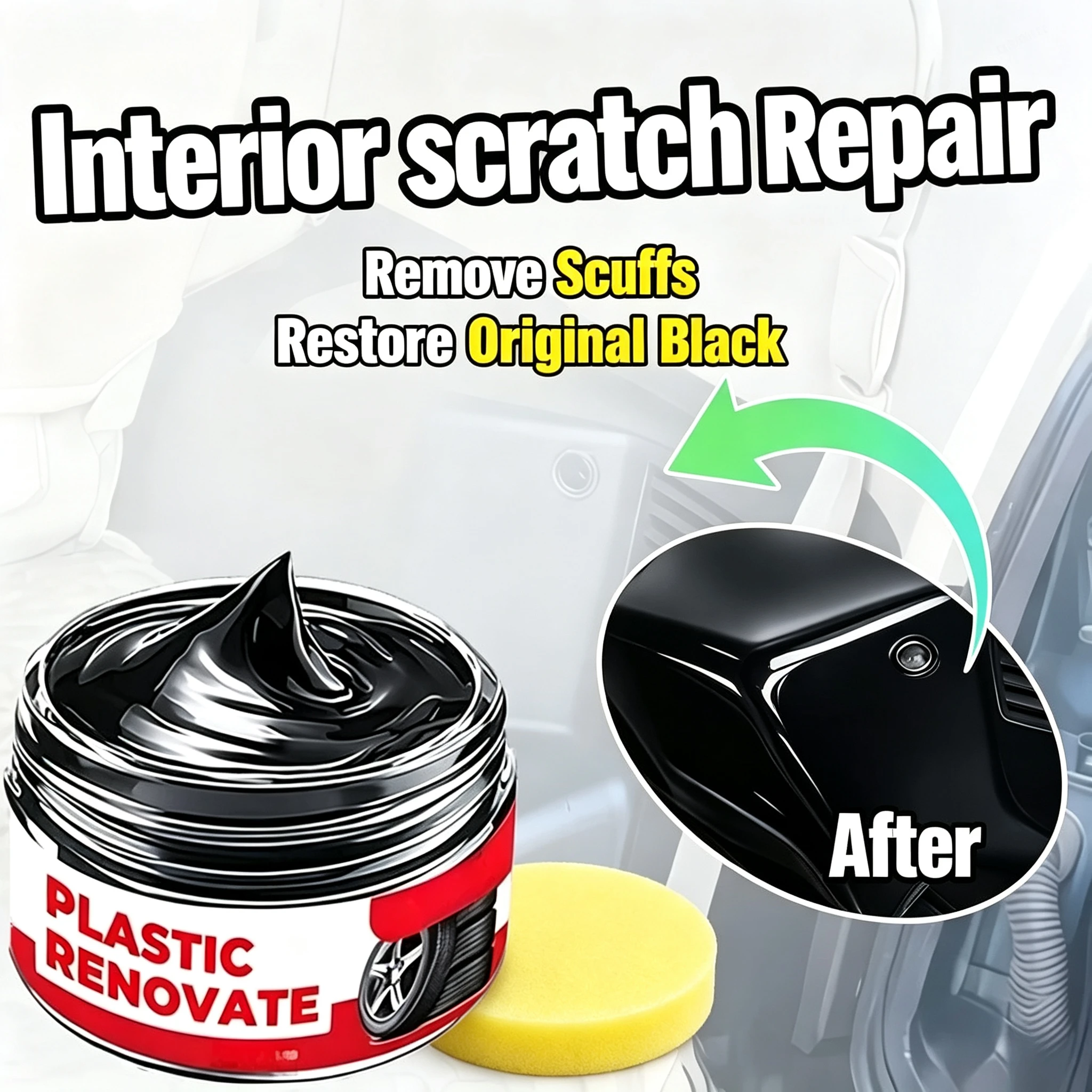 Car Scratch Repair Polishing Wax Paste - Car Dashboard Seat Maintenance Polish Paste