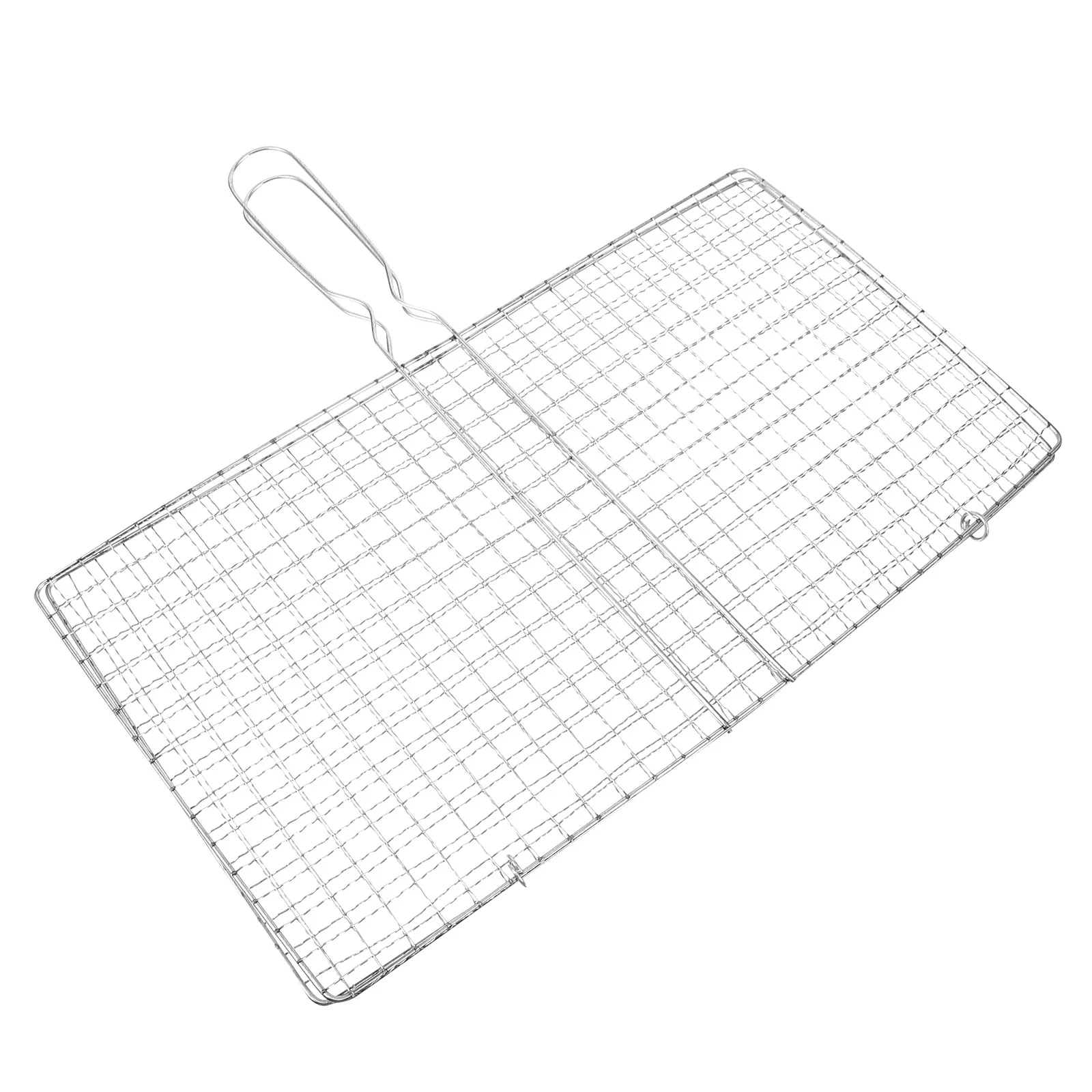 

Fish Grill Basket Stainless Steel Grilling Mesh Barbecue Camping Outdoor Vegetable Meat Sausage Steak Shrimp Clip Rack