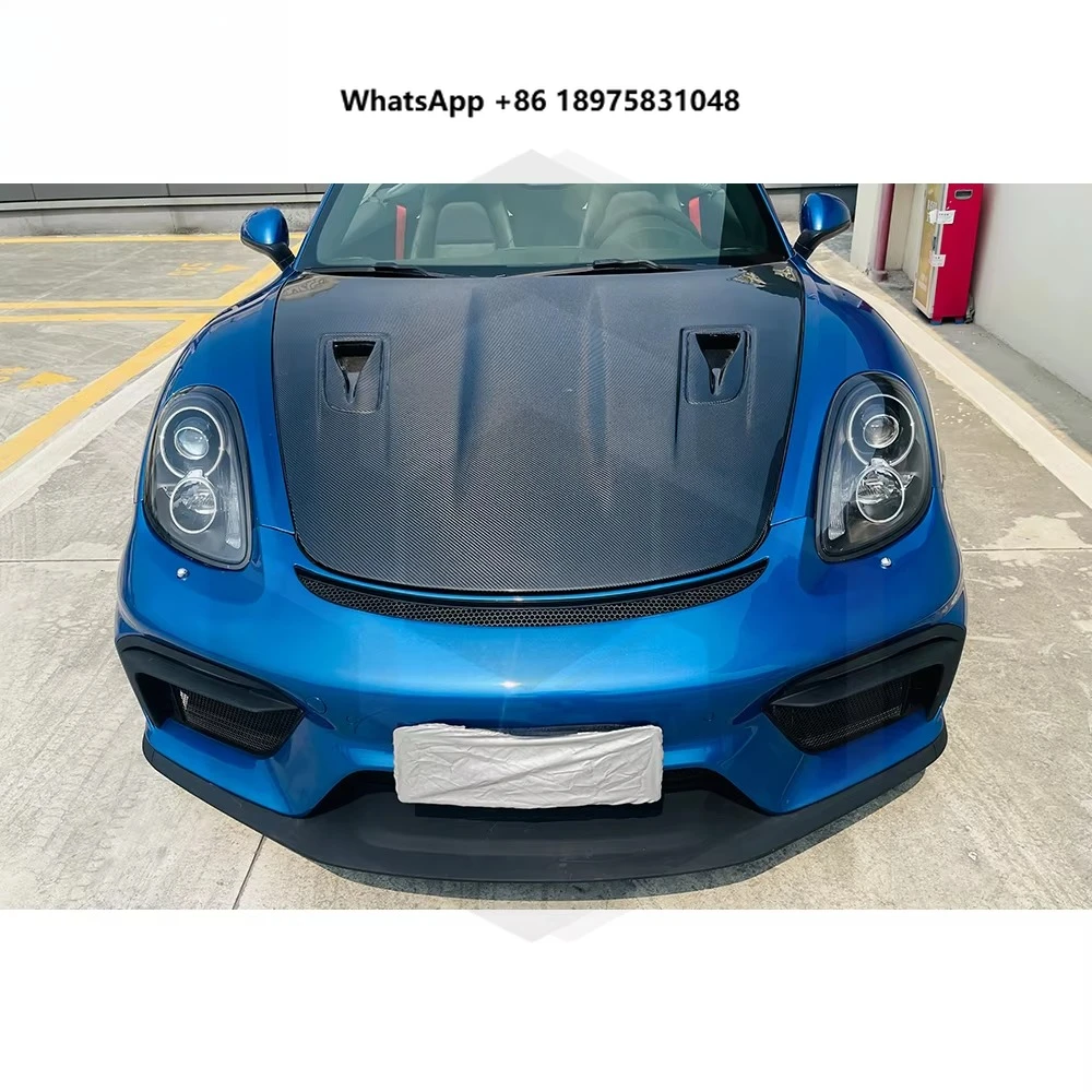 GT4-Style PP Front Bumper Lip Kit for ‘Porsche 981 Cayman Boxster Front Scoop Spoiler Chin Diffuser Lip Splitter Body Kits