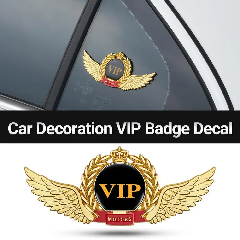 Car 3D Decal Rust-proof Long-term Durability Waterproof Car Decoration VIP Badge Decal for Van