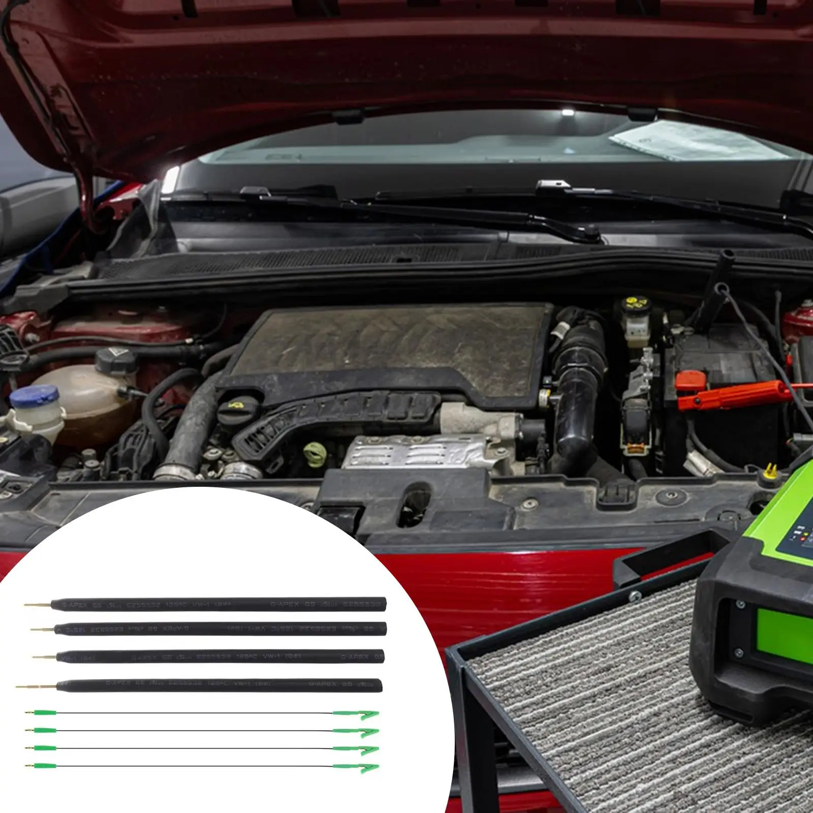 

4 шт. светодиодные штифты с соединительным кабелем, электрические испытания, термостойкие, компактные