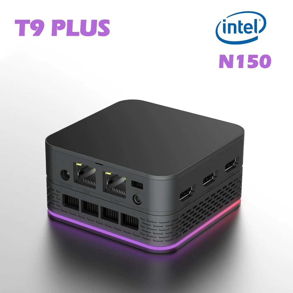 SZBOX T9 PLUS MINI PC Intel Twin Lake N150 LPDDR5 M.2 2242 NGFF NVMe SSD Max 2TB RJ45 HDMI2.0 WIFI Bluetooth Desktop Computer