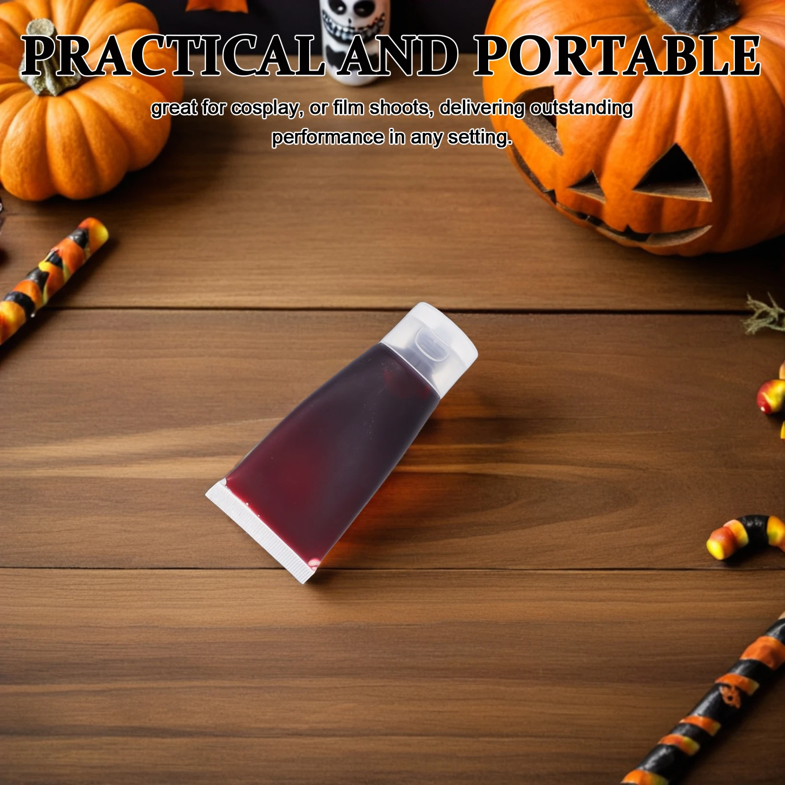 

3 Pcs Plasma Props Halloween Party Cosplay Pranks Thick Realistic Washable Fake Blood Costume Makeup Film Props Party