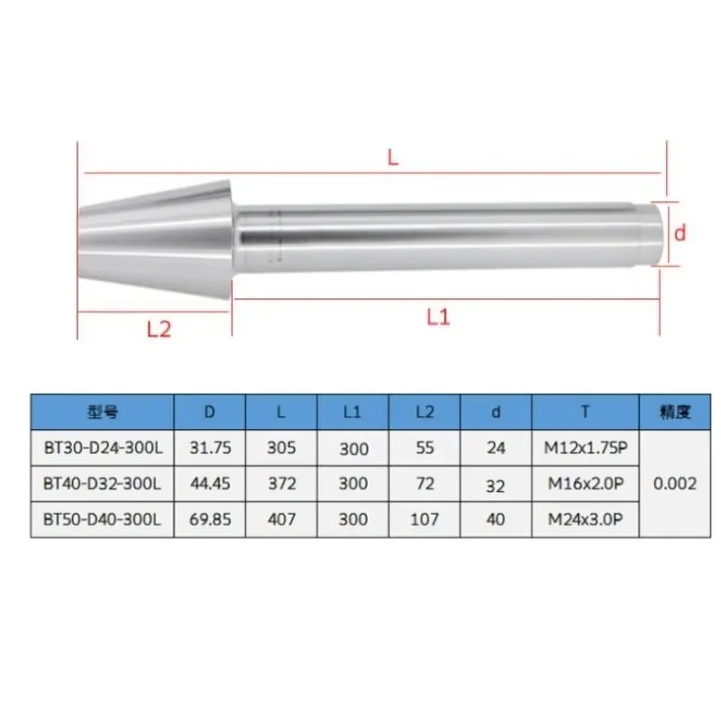 OUIO BT30 BT40 BT50 Inspection Rod ISO20 ISO25 ISO30 HSK63 HSK100A Spindle Test Rod 7:24 Taper Spindle Tool Holder Turning Tool