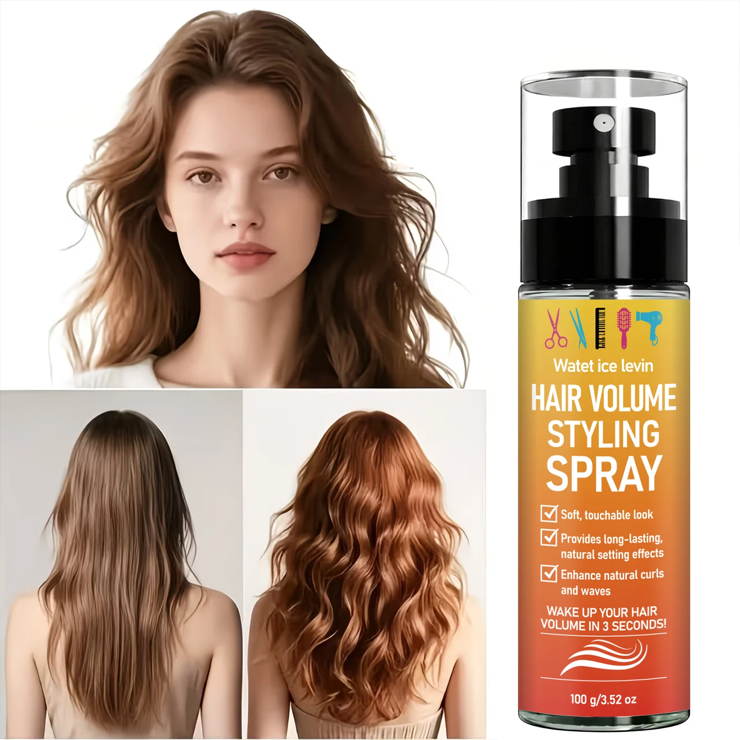 Setting Spray - Water Ice Levin Volume Styling Hair