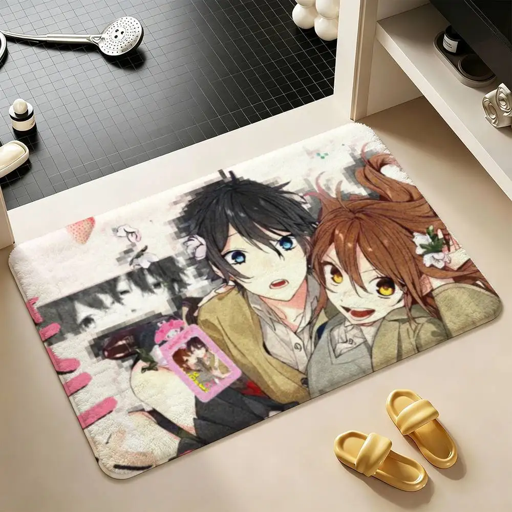 H-orimiya  Shower Room Small Carpet Floor Mat  Absorbent Foot Mat Decorative Mat Soft and Comfortable