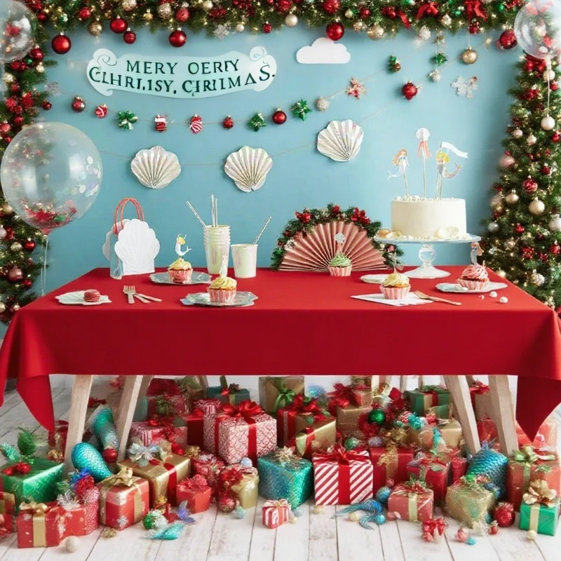 

1/5/10PCS Disposable Tablecloth PE Material Waterproof Oil Proof Rectangular for Party Wedding Christmas Home Dining Table Cover