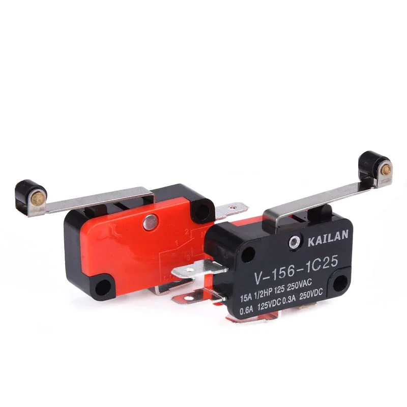 1PCS V-156-1C25 15A The micro switch, Push Button SPDT Momentary Snap Action Limit switch, travel switch